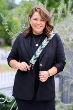 Liv & Milly Guitar Strap - Green Arrows