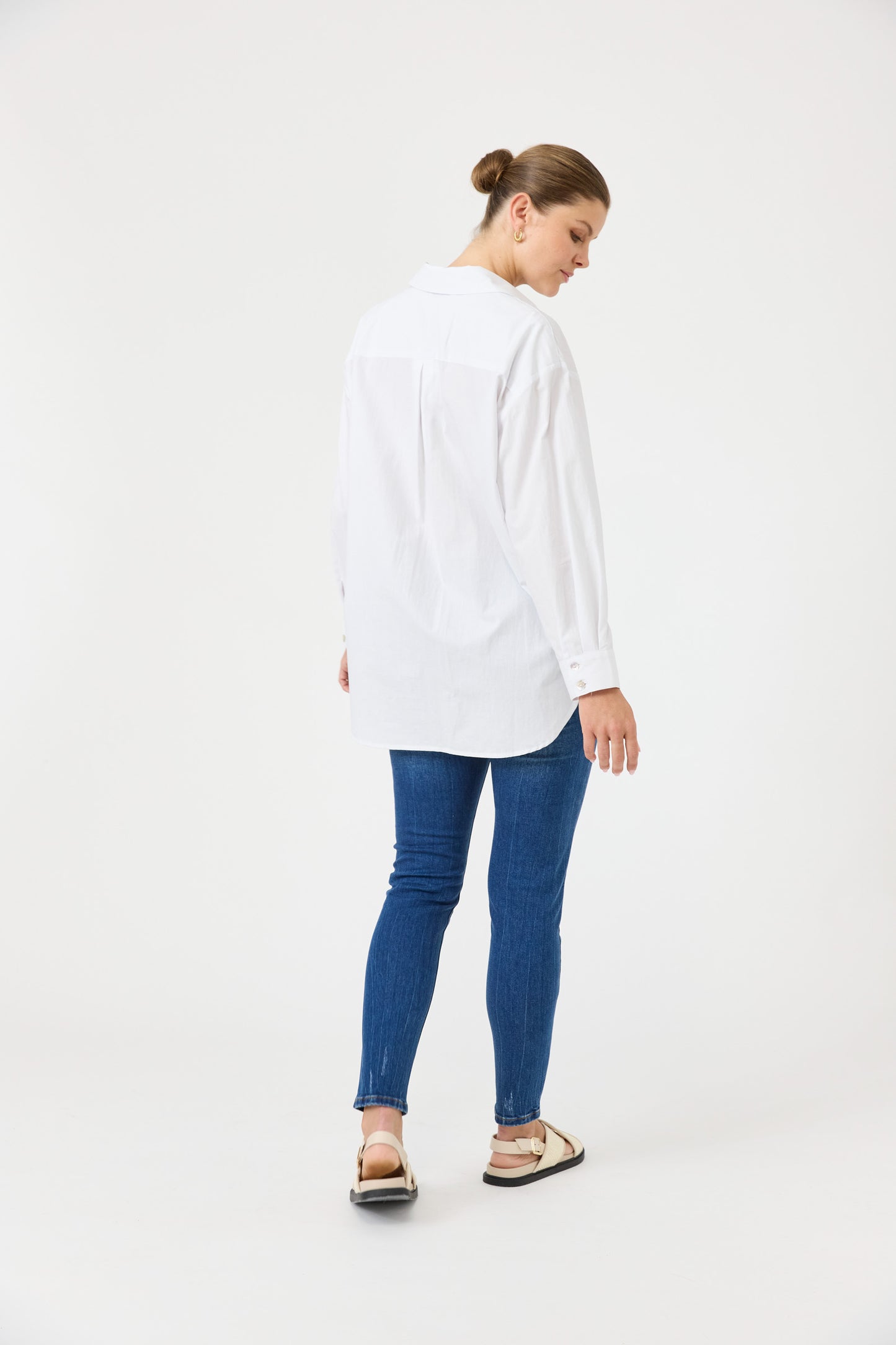 Studio Oversize Shirt - Salt colour