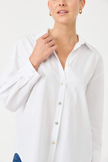 Studio Oversize Shirt - Salt colour
