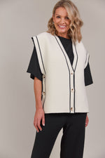 Avino Knit Vest- Ecru