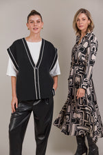 Avino Knit Vest - Black