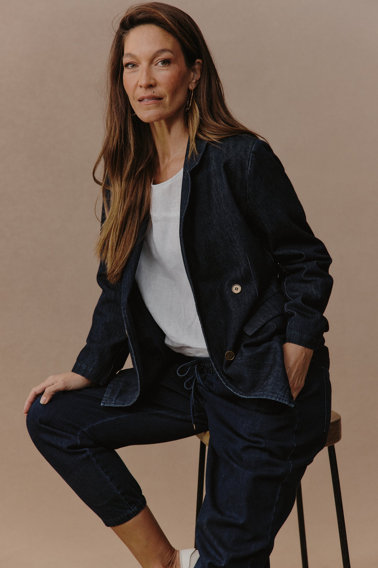 Pepi Denim Blazer - Oxford