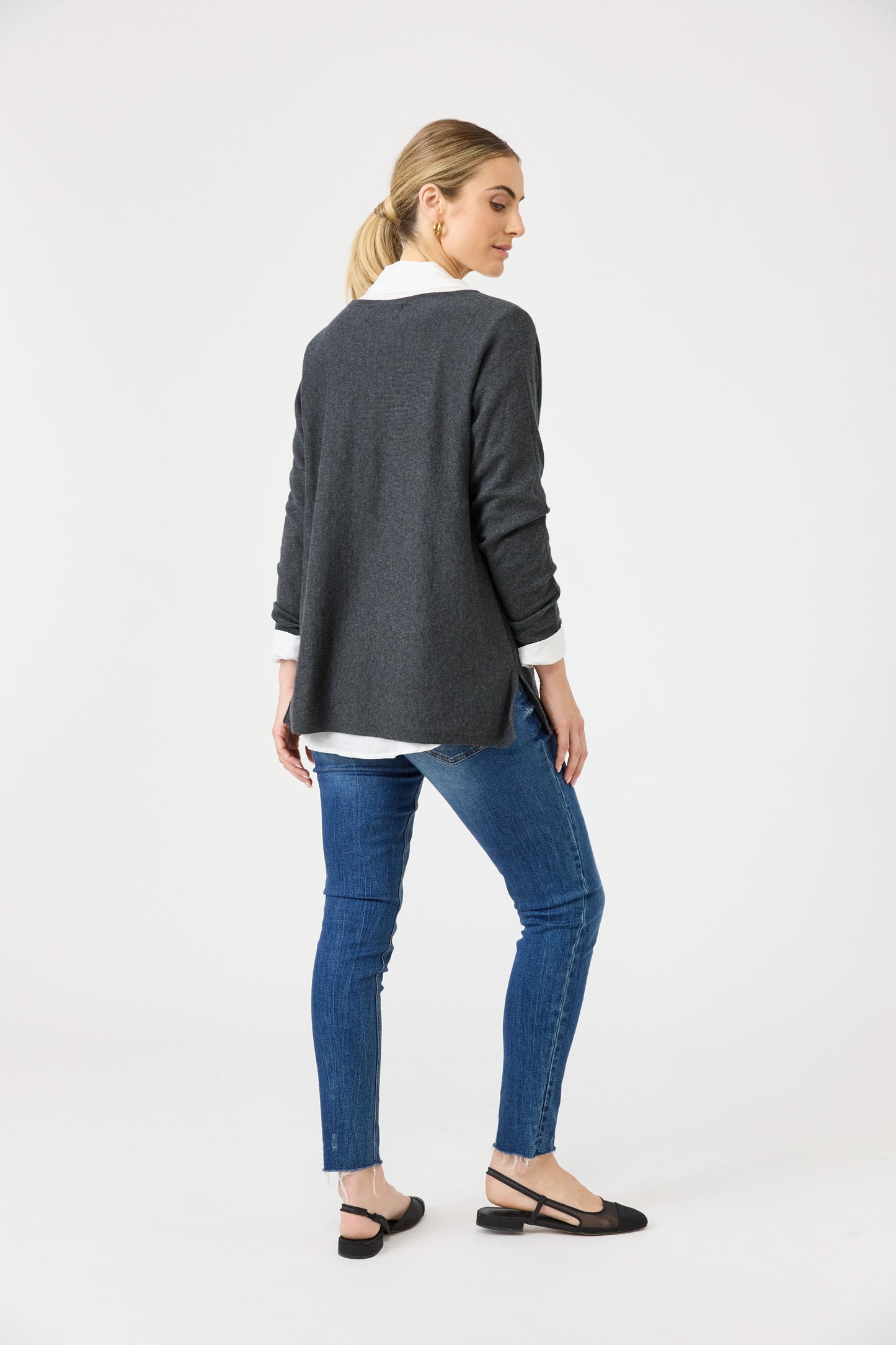 Studio Oversize Shirt - Salt colour