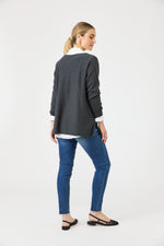 Studio Oversize Shirt - Salt colour