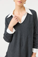 Studio Oversize Shirt - Salt colour