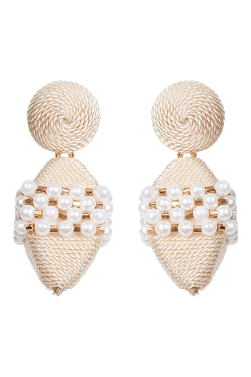 Elsie Pearl Earring - Ecru