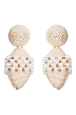 Elsie Pearl Earring - Ecru