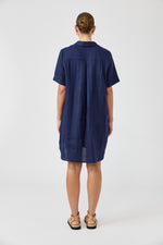 Studio Short Shirt Dress - Indigo