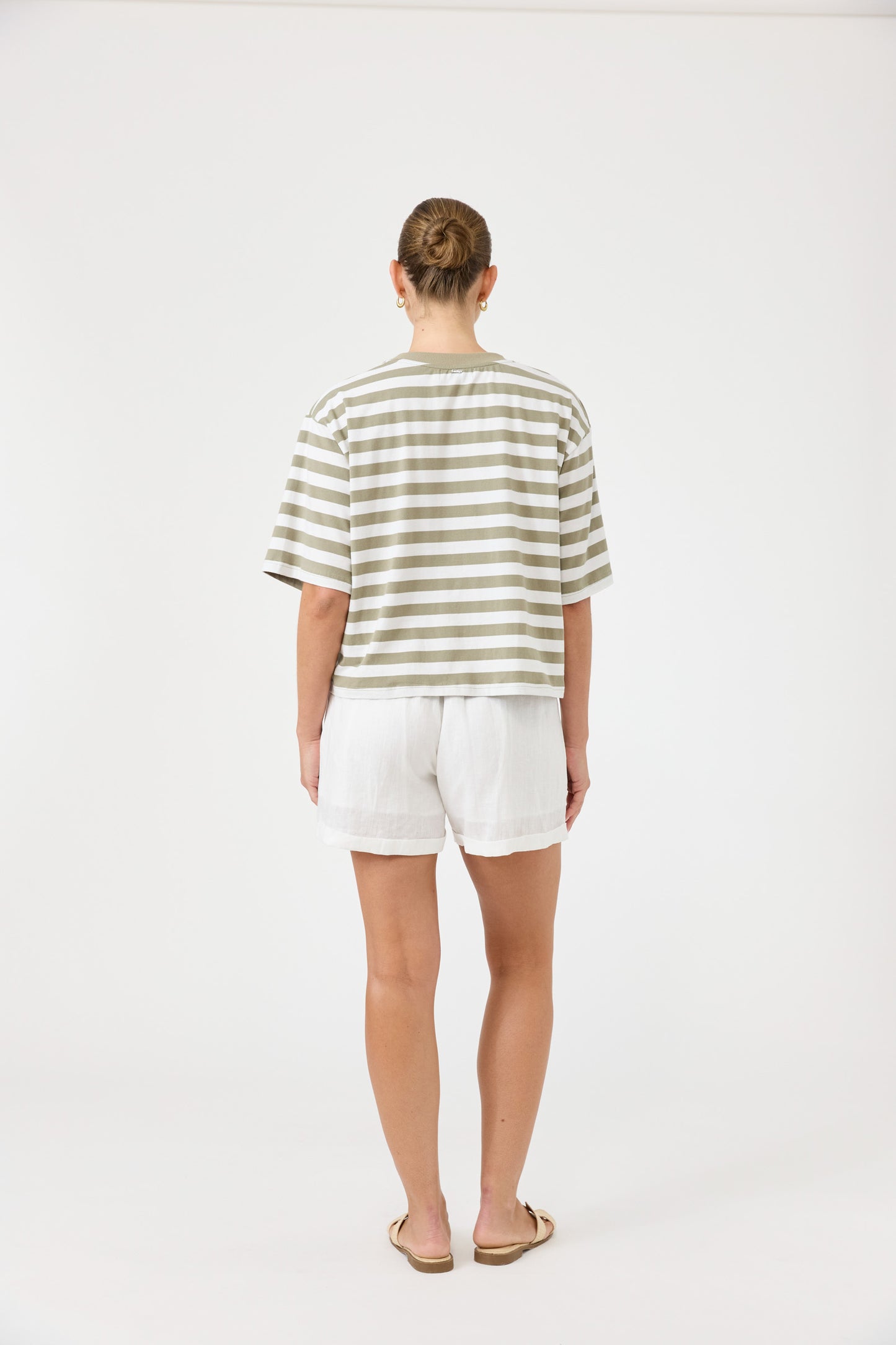 Studio Stripe T-shirt - Olive
