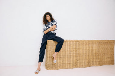 Studio Stripe T-shirt - Indigo