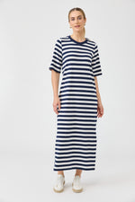 Studio Stripe T-shirt Dress - Indigo