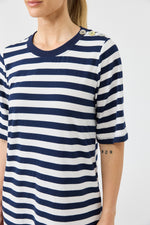 Studio Stripe T-shirt Dress - Indigo