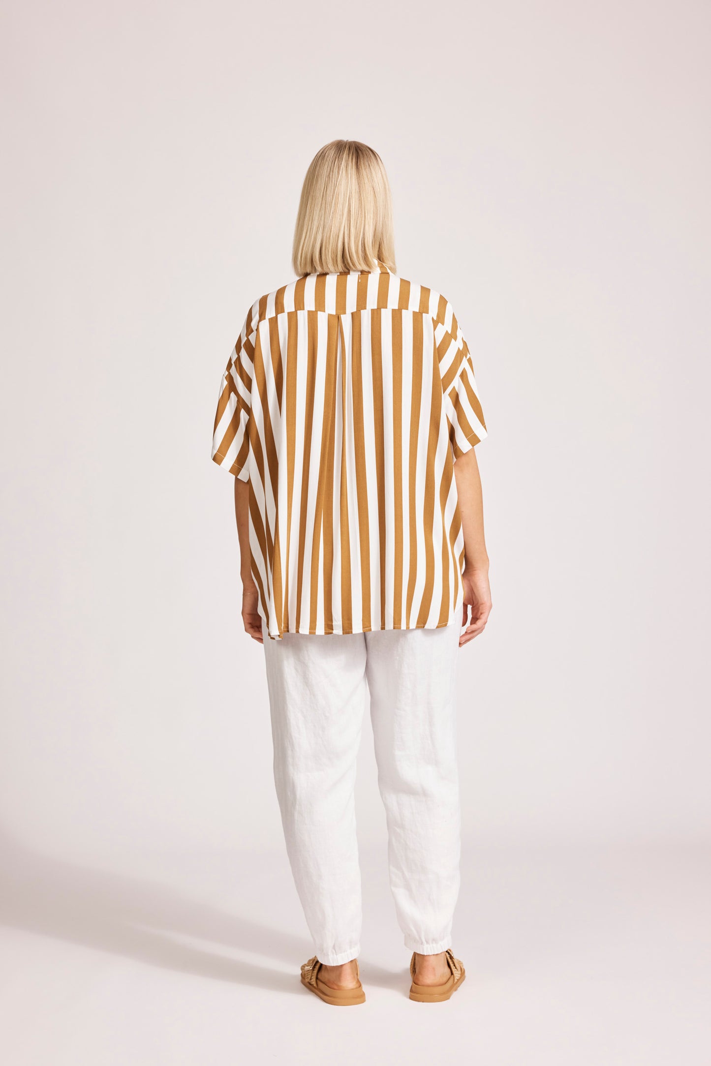 Treville Stripe Shirt - Caramel