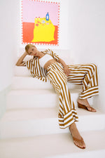 Treville Stripe Shirt - Caramel