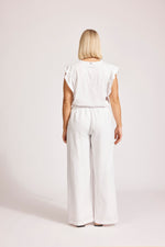 Miramar Palazzo Pant - White