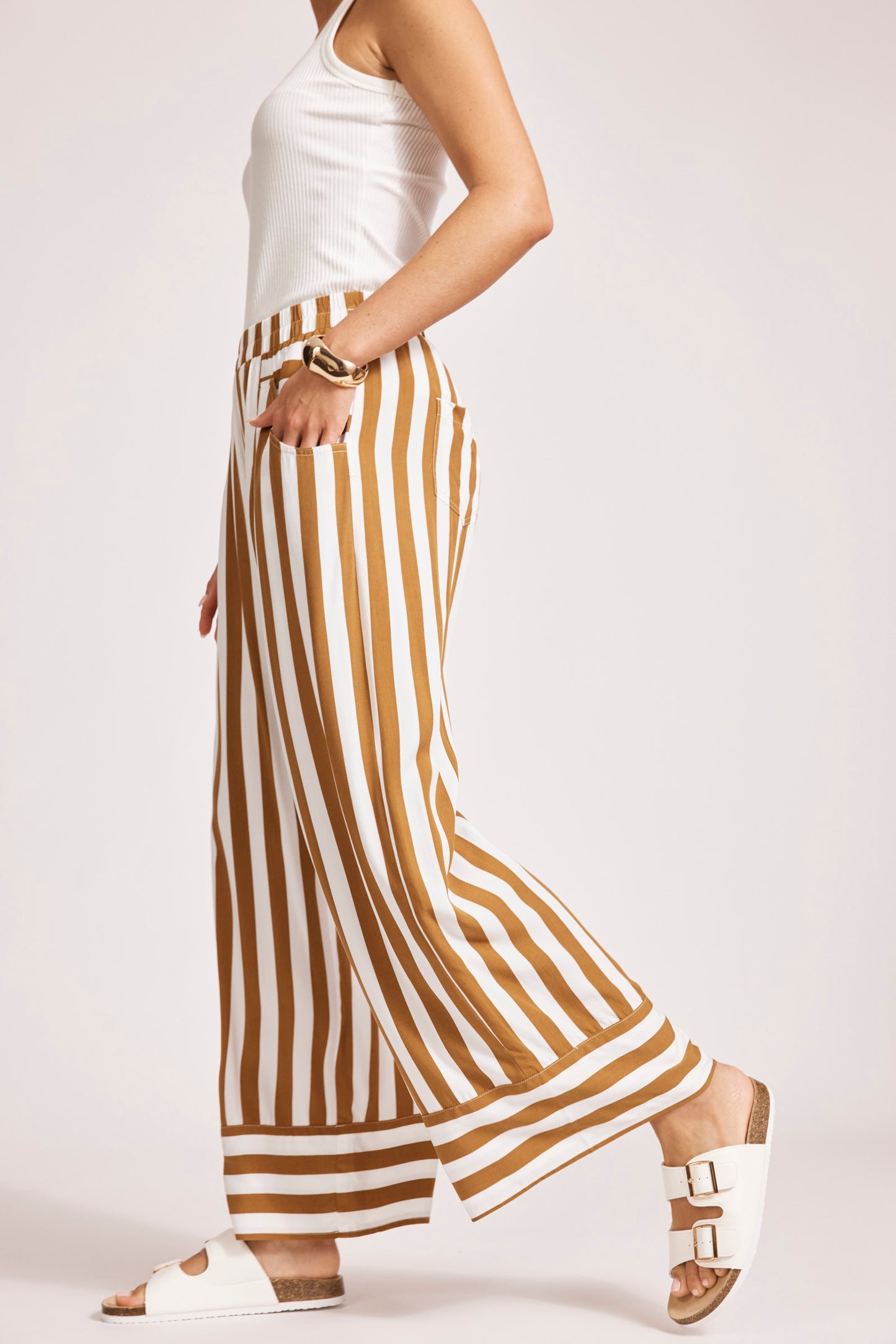 Treville Stripe Pant - Aqua