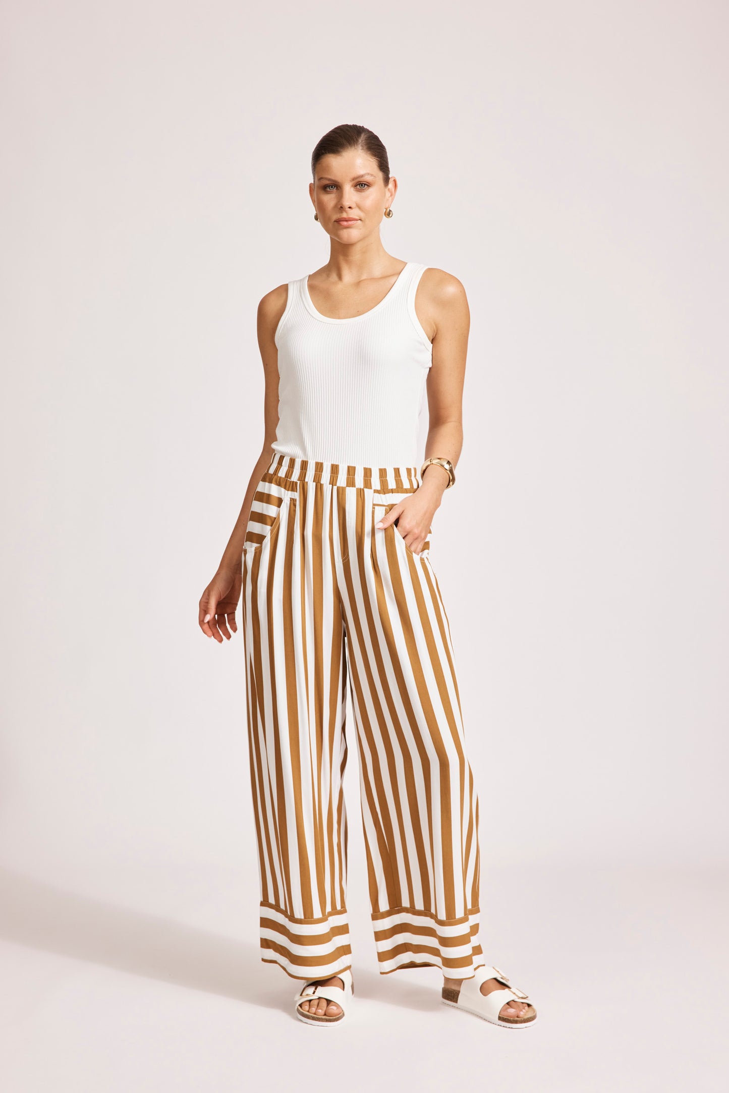Treville Stripe Pant - Aqua