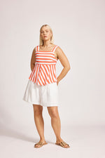 Treville Stripe Tank - Caramel