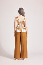 Treville Stripe Tank - Caramel