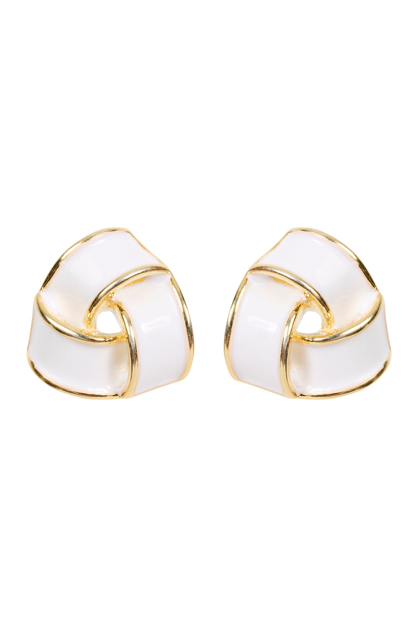 Parisio Twist Earring - white