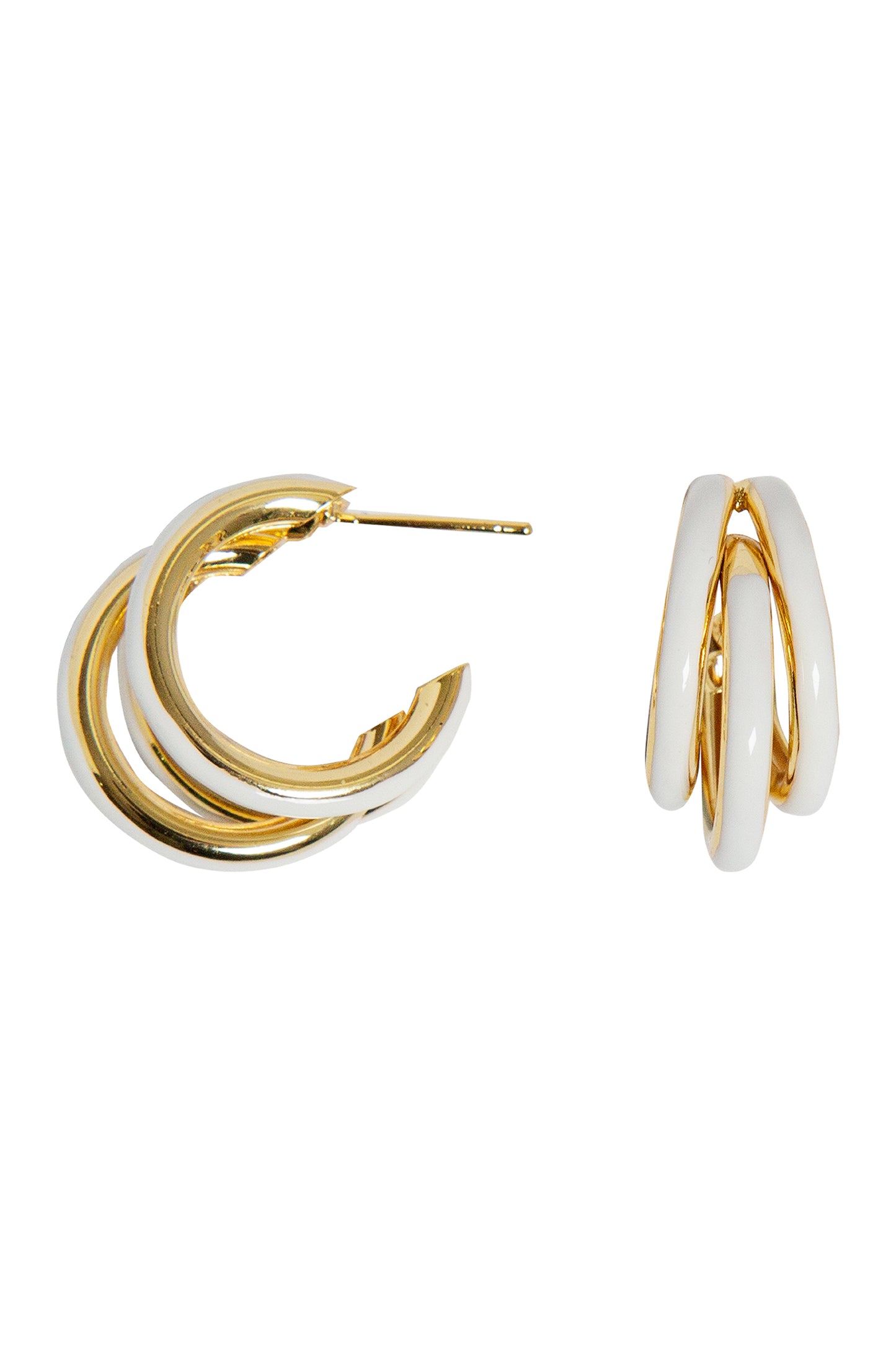 Parisio Trio Earring - White