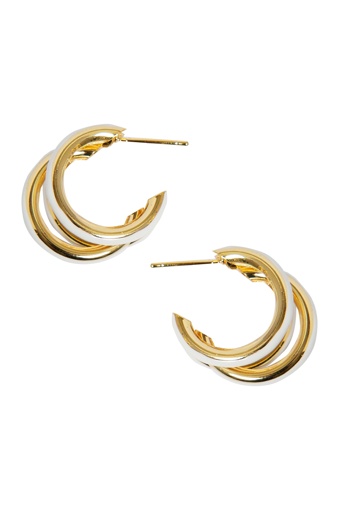 Parisio Trio Earring - White