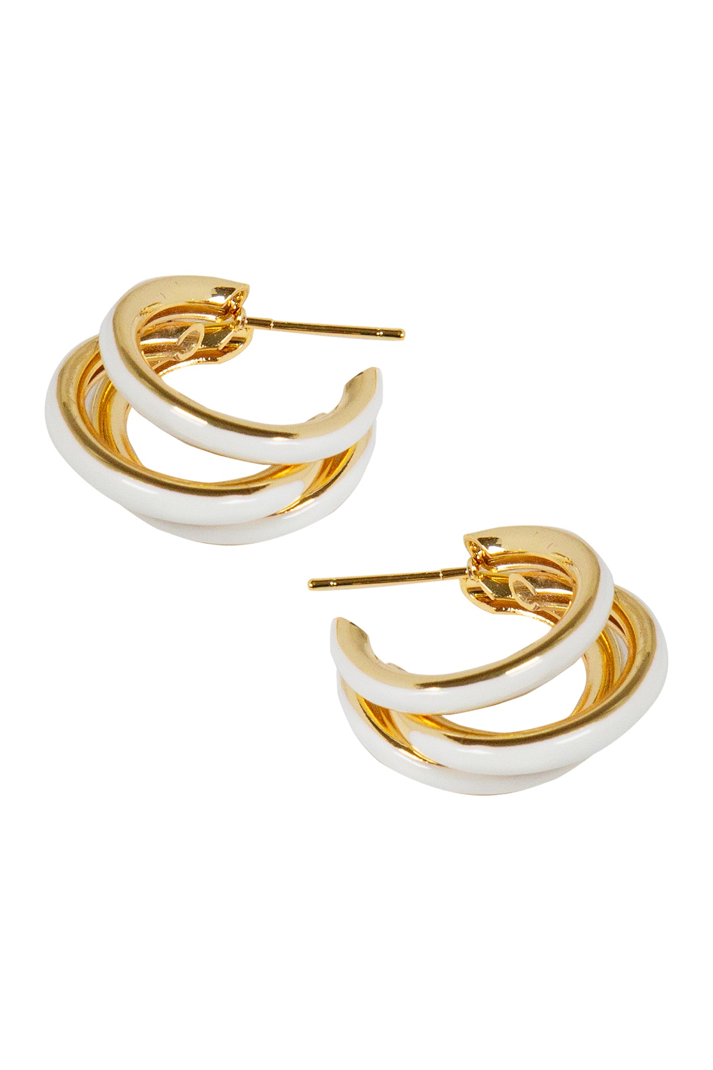 Parisio Trio Earring - White
