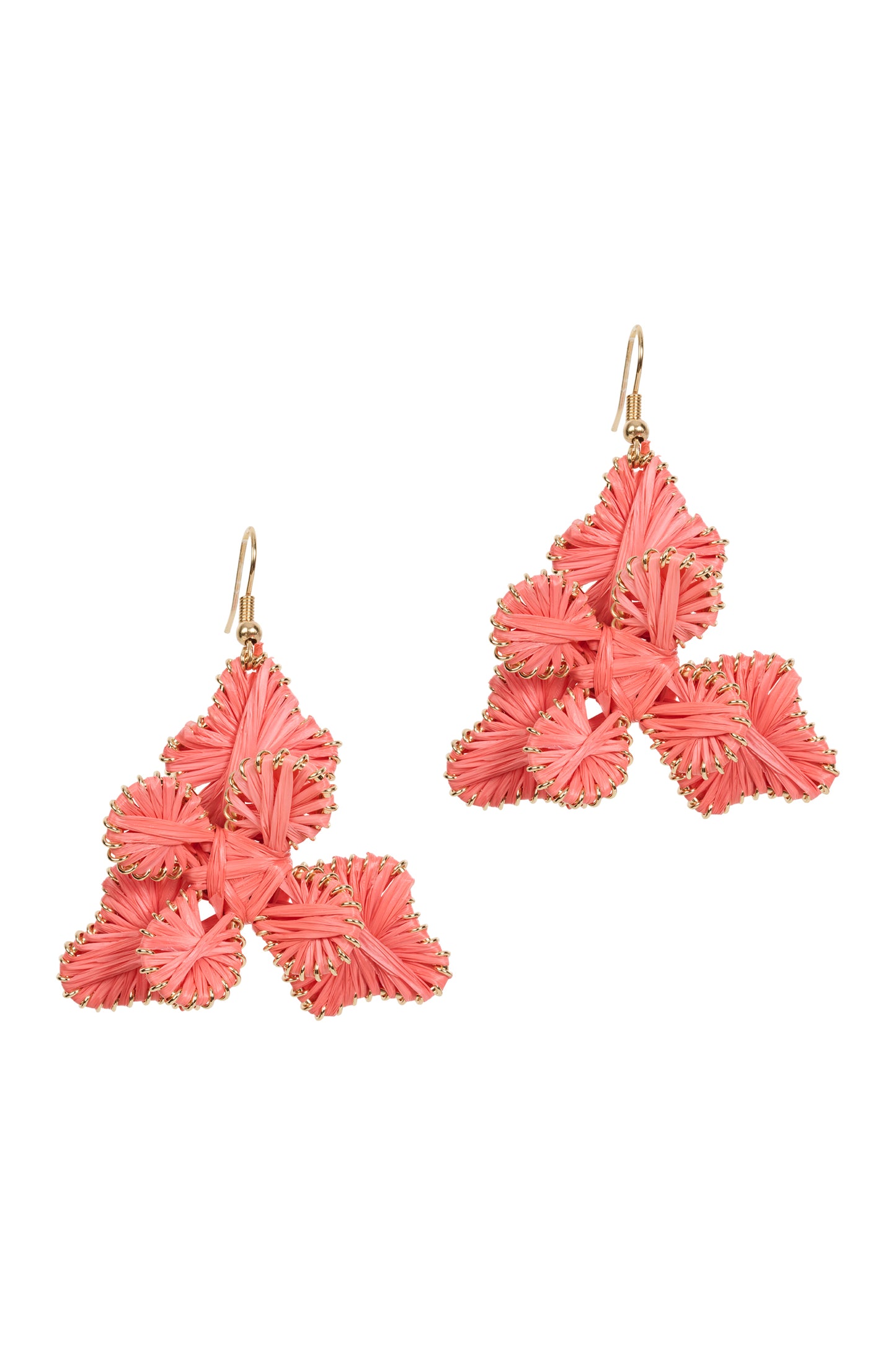 Capri Flora Earring - Coral