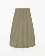 Yerse Barcelona Balloon Hem Skirt in Poplin Cotton