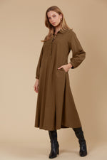 Freya Dress - Toffee colour