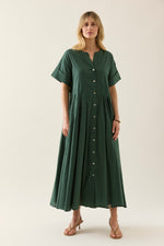 Aurora Pleat Maxi - Myrtle