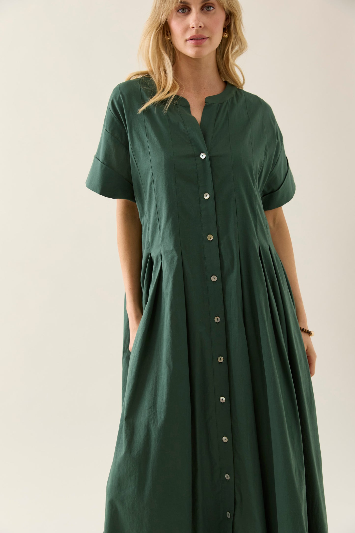Aurora Pleat Maxi - Myrtle