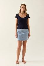 Adele Knit T-shirt - Navy