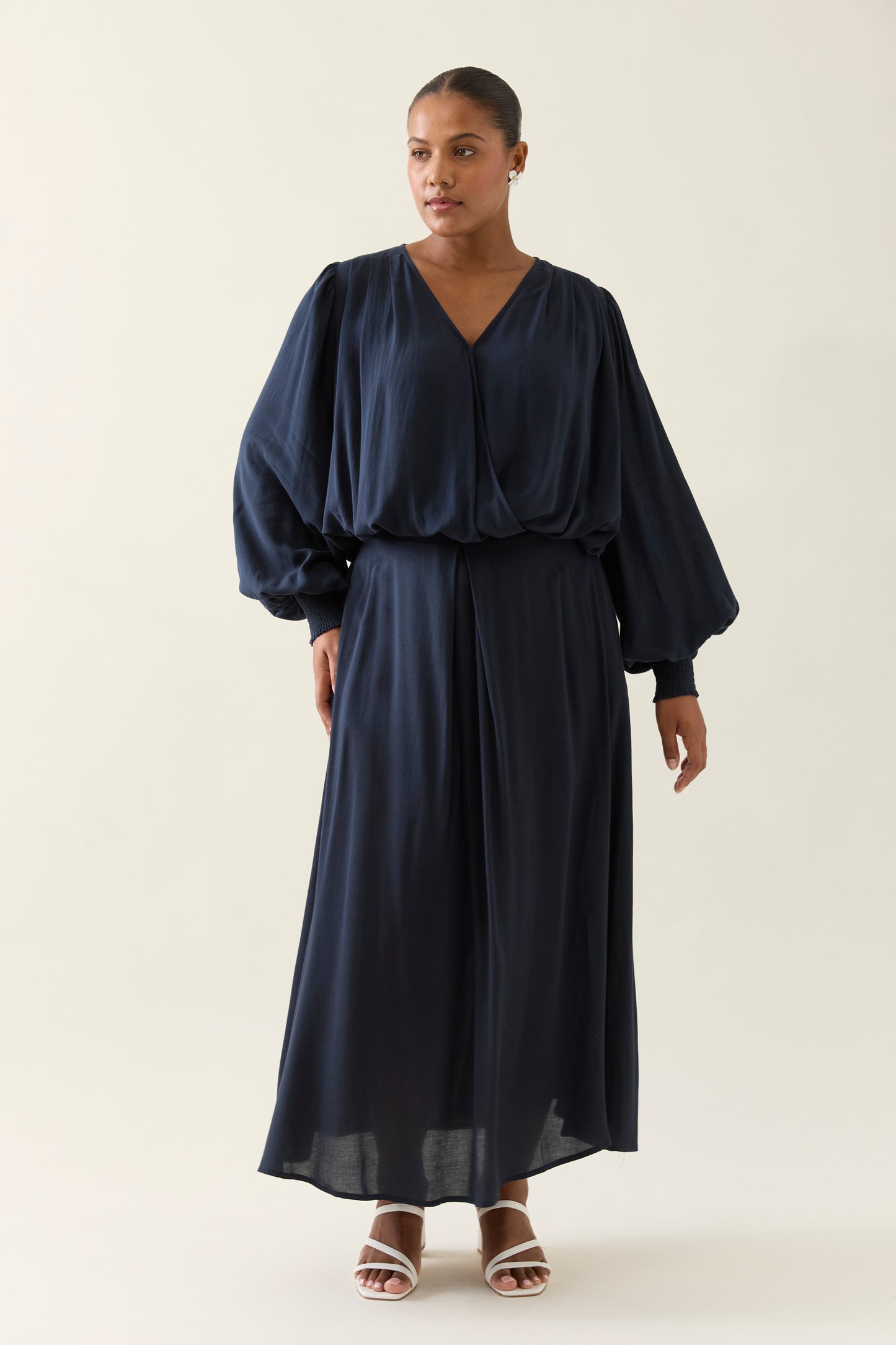 Oline Cropped Top - Navy
