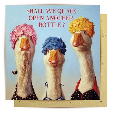 Card - Quack Open a Bottle