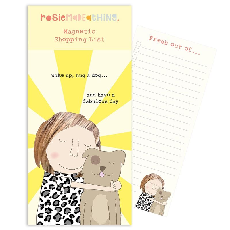 Rosie Made a Thing - Hug A Dog - Magnetic List Pad