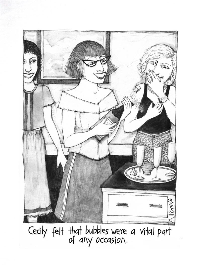 Cecily Tea Towel - Bubbles Occasion