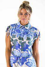 Bel Vestito Portofino border hem shirt dress
