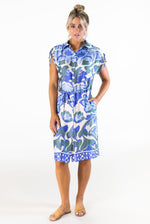 Bel Vestito Portofino border hem shirt dress