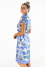 Bel Vestito Portofino border hem shirt dress