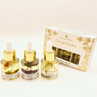 Earth Spring Cottage Garden -Trio of oils