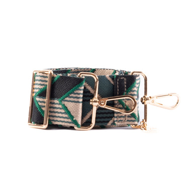 Liv & Milly Guitar Strap - Green Arrows