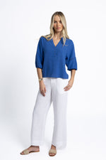 NIXIE BLOUSE- Royal Blue