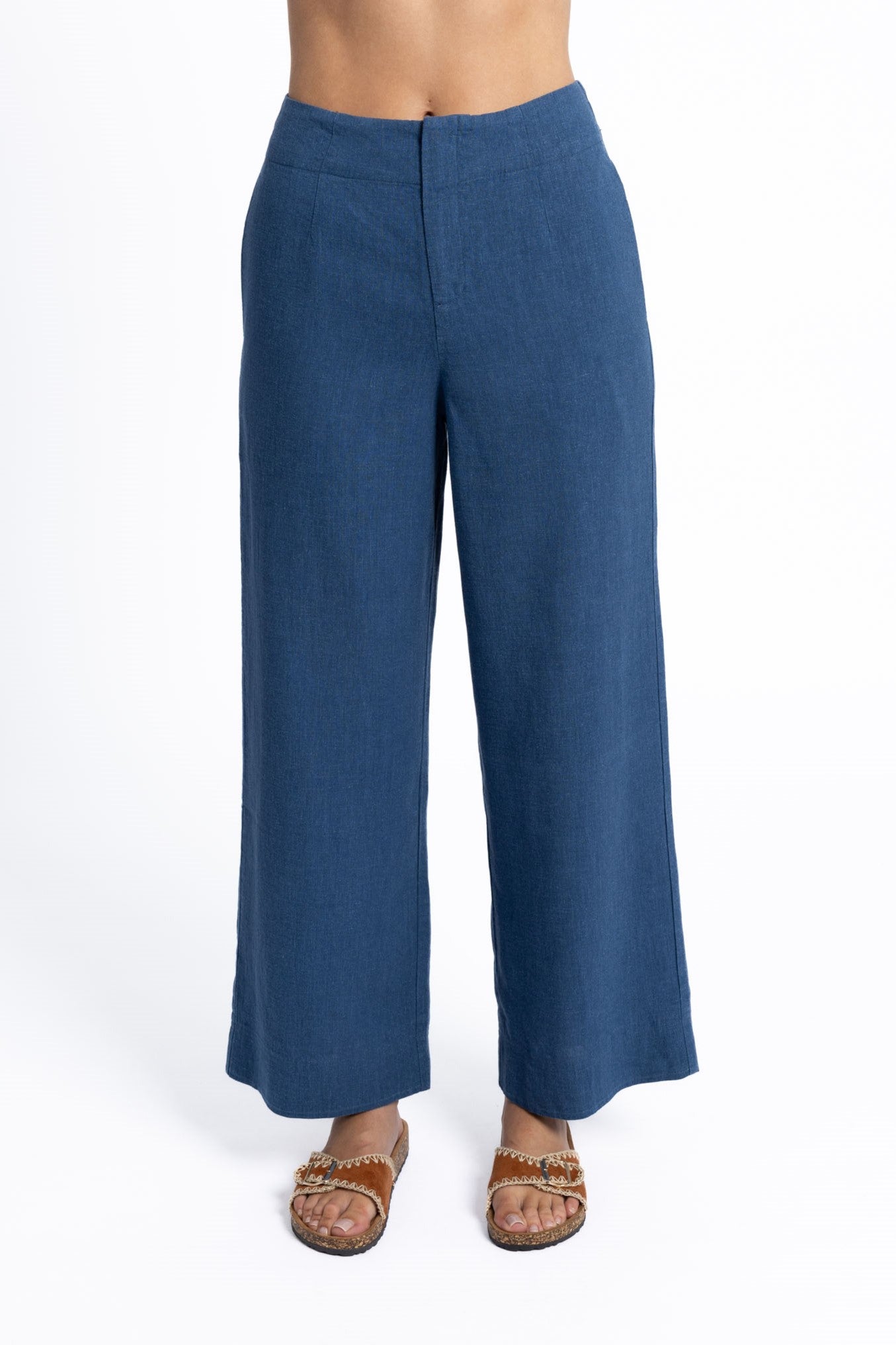 FLEETWOOD LINEN PANT - BLACK