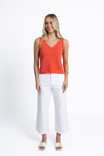 Margot Drill Pant-White