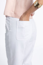Margot Drill Pant-White