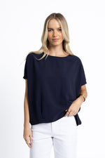LUSH TOP from Humidity Lifestyle in Navy
