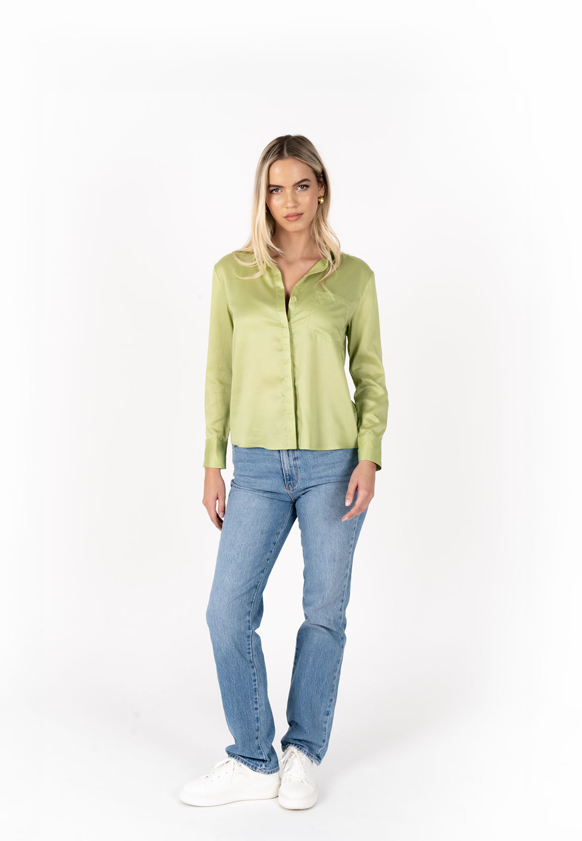 THE CLASSIC SHIRT - Avocado Colour