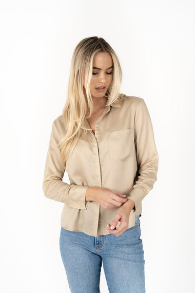 THE CLASSIC SHIRT - Oyster colour