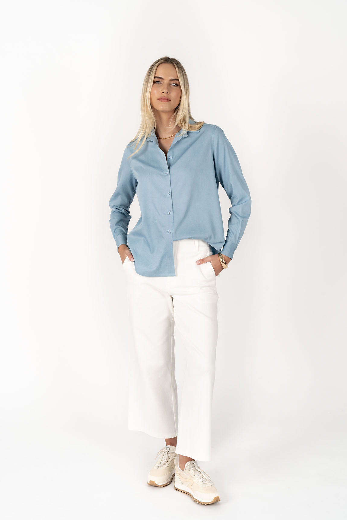 The Chambray Shirt - Light Blue